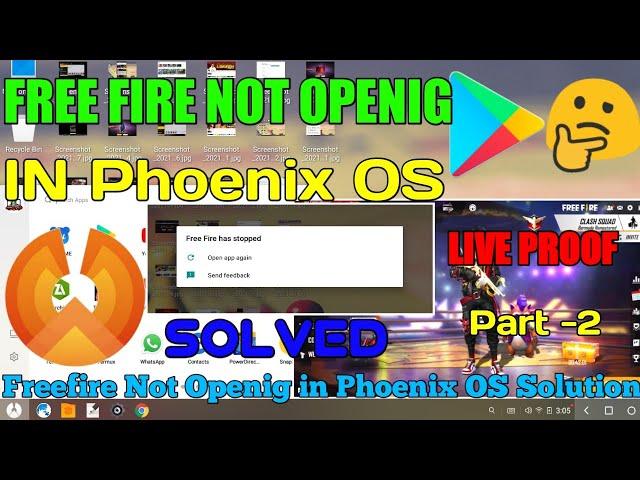 Freefire Not Opening in Phoenix OS after Update Solution | FREE FIRE NOT DOWNLOADING IN PHOENIX OS