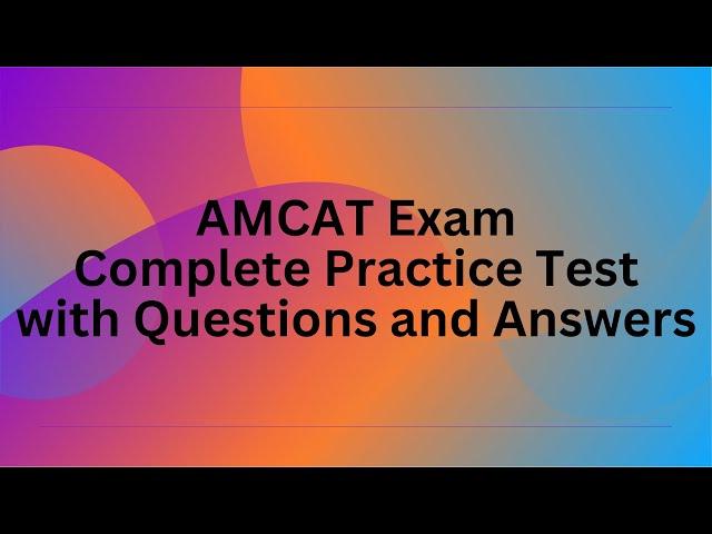 AMCAT English Test - Questions and Answers for the Global Aspiring Minds Computer-Adaptive Test