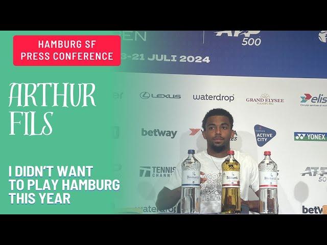 Arthur Fils Hamburg Press Conference after Sebastain Baez win: My coach had to persuade me to play