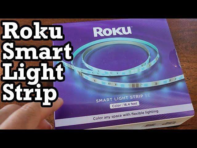 Roku Smart Light Strip SE Color Bulb Unboxing Setup Review Experience Demo App LED