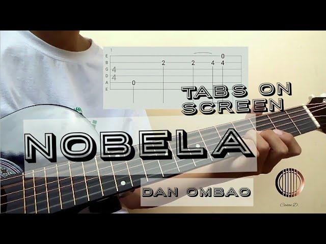 Nobela "version (dan ombao)-  Fingerstyle intro w/ tabs on screen