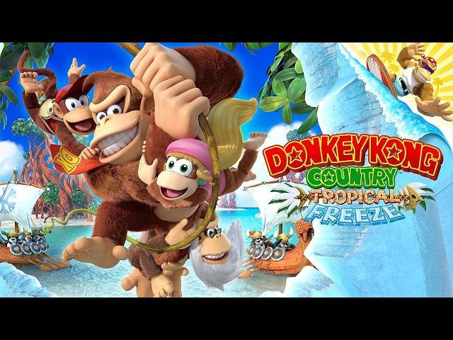 Donkey Kong Country: Tropical Freeze - Full Game 100% Walkthrough (No Damage)