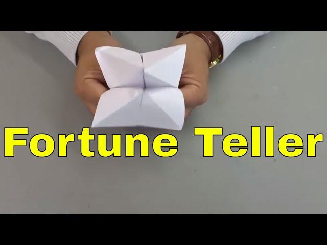 How To Make A Fortune Teller Out Of Paper