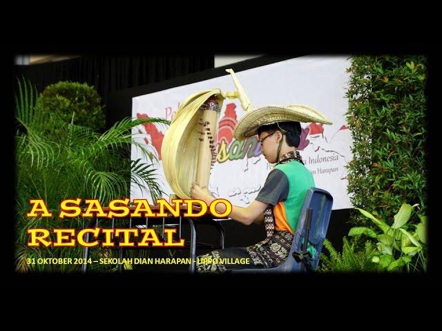 A Sasando Recital "Potong Bebek Angsa" by Mateo Jubileo Singgih