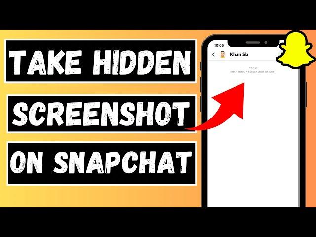 How to take screenshot on snapchat without them knowing iPhone 2024 |Snapchat hidden screenshot 2024