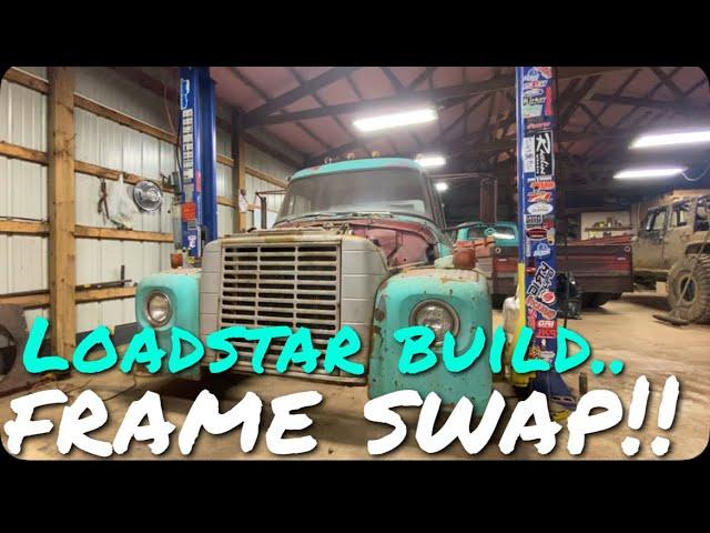 Mounting a 1969 international loadstar on a 2004 Chevy 3500 Duramax frame!!