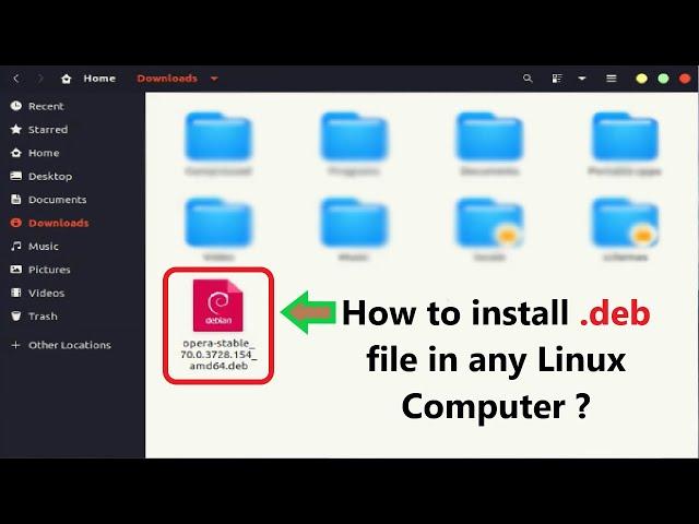 How to install .deb file in any Linux Computer ?