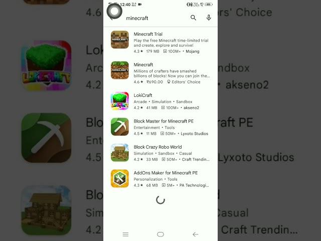 How to download Minecraft for free on Google play store