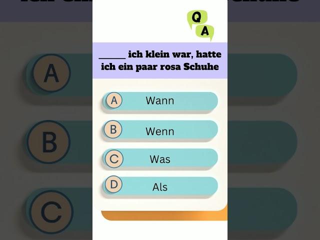 Wählen Sie die richtige Lösung. Deutsch Übungen Grammatik Deutsch quiz. #deutschlernen #learngerman