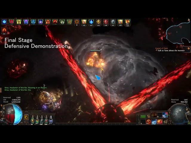 [PoE] "DPS and Defence" Sirus vs Hydrosphere / Inquisitor Build 3.17