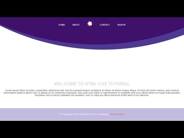 Wavy Animated Website Header using only HTML, CSS