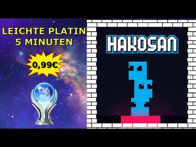 HAKOSAN | Leichte Platin in 5 Minuten für 1€  | Trophäen & Achievement Guide 