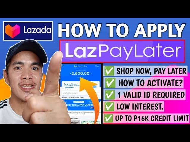 HOW TO APPLY LAZPayLater? | How to activate? | Tagalog | Small King Vlogs