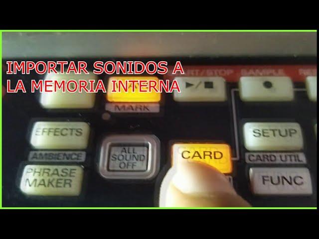 IMPORTAR SONIDOS AL SPDS a la memoria interna