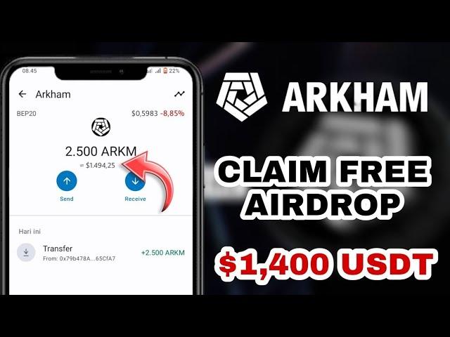 Claim Free  ARKHAM Airdrop  ~ $1,400 USDT on Trustwallet