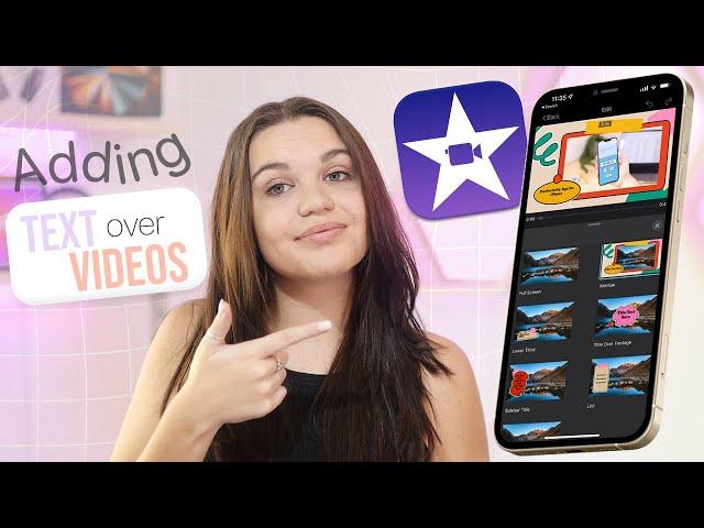 How to Add Text over  your Videos in iMovie on iPhone // 2022