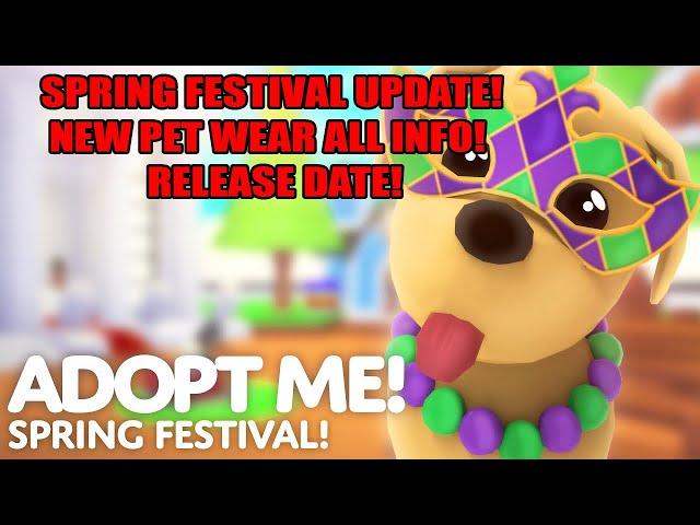 ADOPT ME SPRING FESTIVAL PET WEAR UPDATE! NEW PET ACCESSORIES-ROBLOX ADOPT ME