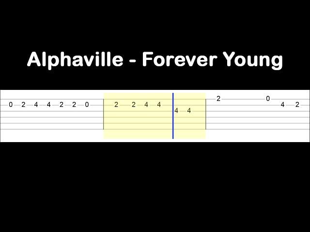 Alphaville - Forever Young (Easy Guitar Tabs Tutorial)