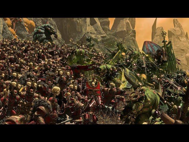 Khorne Vs Nurgle | Huge Cinematic Battle | Total War Warhammer 3