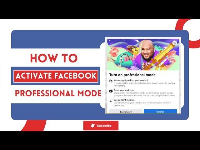 How to TURN ON Facebook Professional Mode Step by Step Tutorial