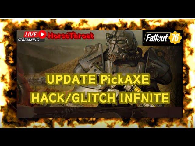 UPDATE FALLOUT 76 NEW INFINITE PICKAXE GLITCH PRIVATE LOBBY METHOD !!!