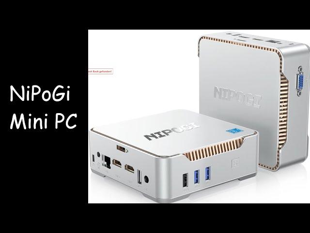 NiPoGi Mini PC, 8GB RAM DDR4 256GB M 2 Deutsch   German