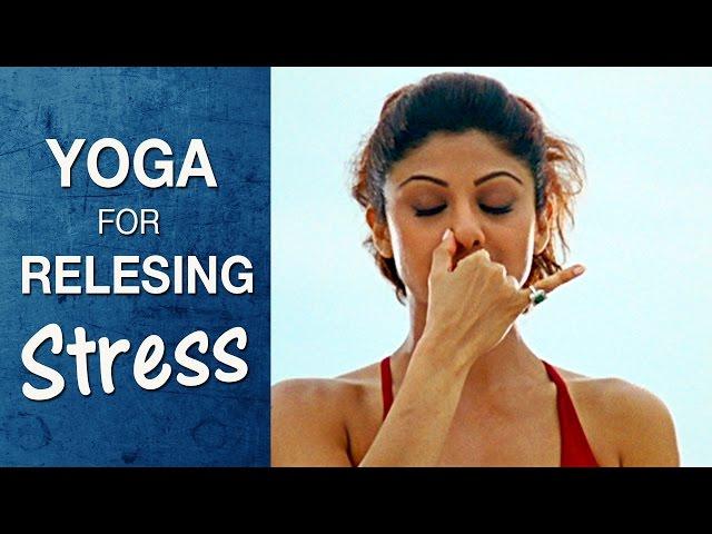 Yoga for Releasing Stress and Anxiety - Anulom Vilom Pranayama (Hindi) - Shilpa Yoga