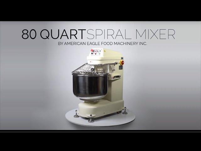 80Qt Spiral Mixer Dough Mixer AE-3050 by American Eagle Food Machinery