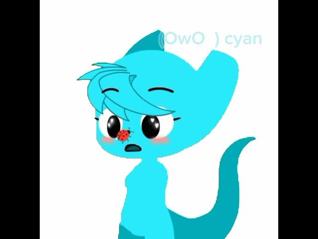 { cyan two side} #rainbowfriends