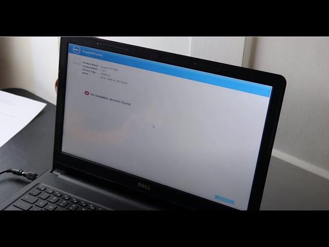 How To Fix Dell No Boot Device, No Bootable Device, Boot Device Not Found, Exiting PXE ROM Laptop