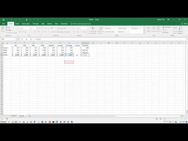 Excel 2016 Formulas: Absolute Cell References