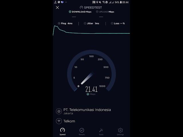 Speedtest Indihome Telkom Speed 20Mbps