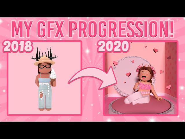 my ROBLOX GFX progression! || mxddsie 