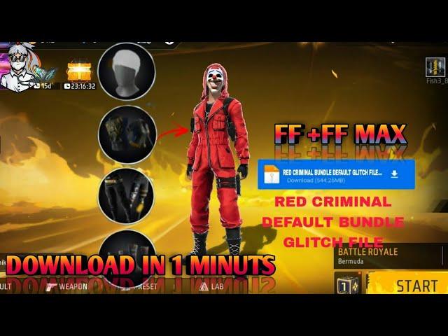 RED CRIMINAL BUNDLE GLITCH FILEAFTER OB41 UPDATE#defultdressglitch #ffglitchfile #trending #viral