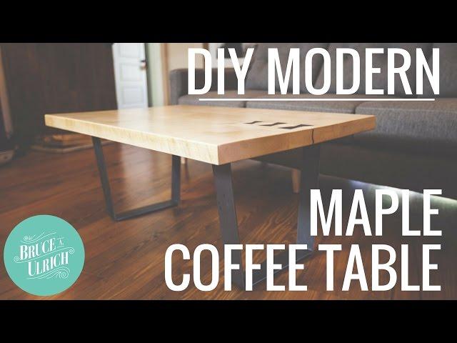 DIY Modern Maple Coffee Table // Woodworking Project