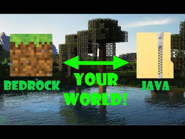 How To CONVERT A Bedrock Edition World To Minecraft Java (Tutorial)