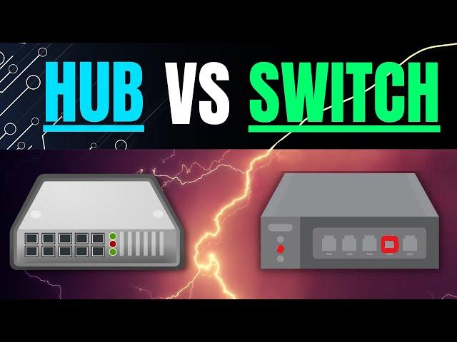 HUB vs. SWITCH  (einfach erklärt)