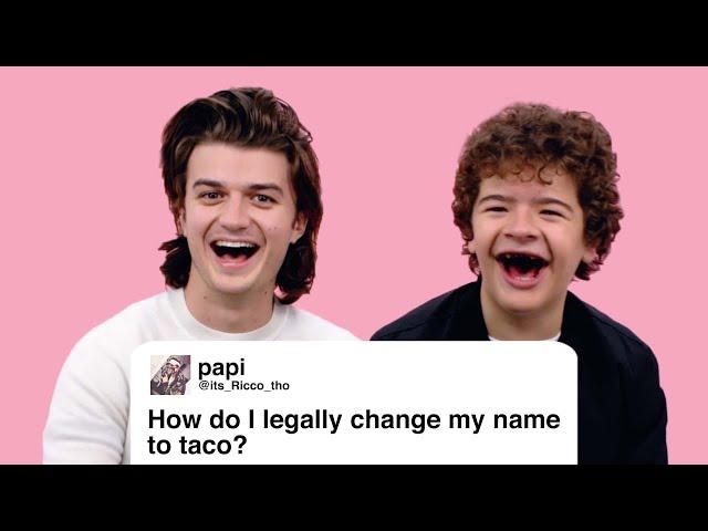 Stranger Things’ Gaten Matarazzo and Joe Keery Give Advice to Strangers on the Internet | Glamour