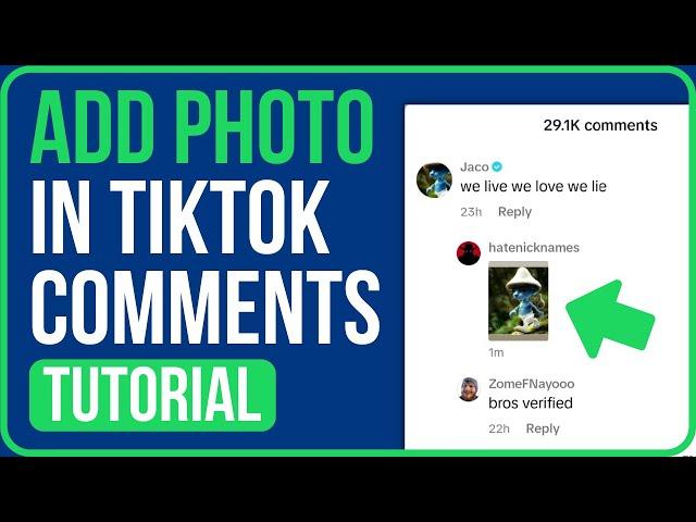 HOW TO ADD PHOTO IN TIKTOK COMMENTS (Easy Tutorial)