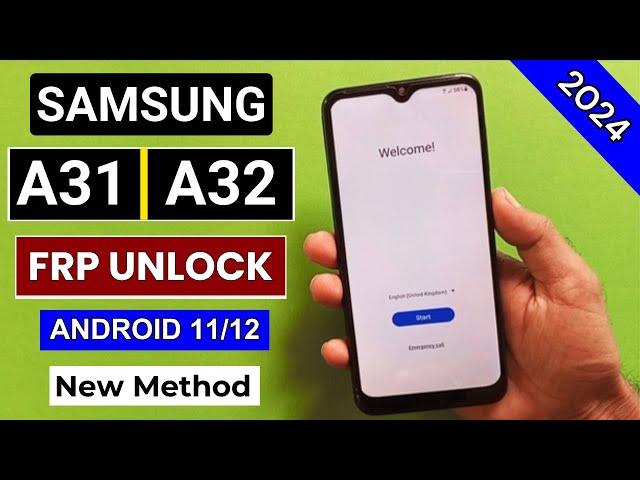 Samsung A31/A32 Frp Bypass Android 11/12 | Reset Google Account Lock | Without PC