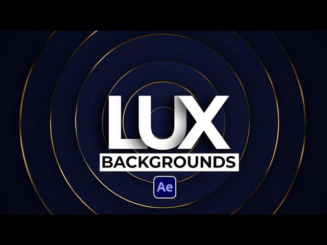 Create Luxury Animated Backgrounds in After Effects | Tutorial