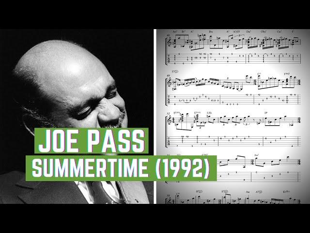 Joe Pass Summertime (1992) Solo Jazz Guitar Transcription