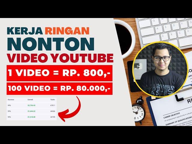 Kerja Ringan Nonton Youtube Dibayar Dollar, Cara Menghasilkan Uang Dari Internet Tanpa Modal !