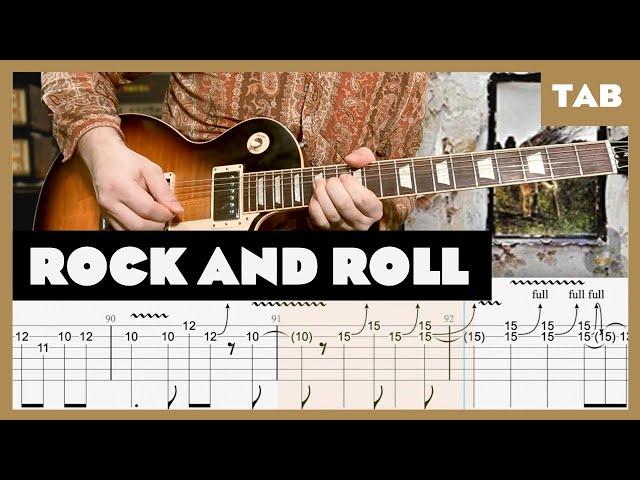 Led Zeppelin - Rock and Roll - Guitar Tab | Lesson | Cover | Tutorial