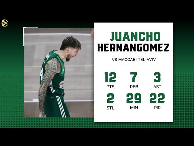 Panathinaikos - Maccabi 93-87 | Euroleague R9 Juancho Hernangomez (12 Points , 22 PIR)