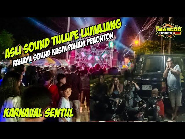 RAHAYU SOUND ASLI‼️ TUNJUKAN TARING DI KARNAVAL SENTUL LUMAJANG