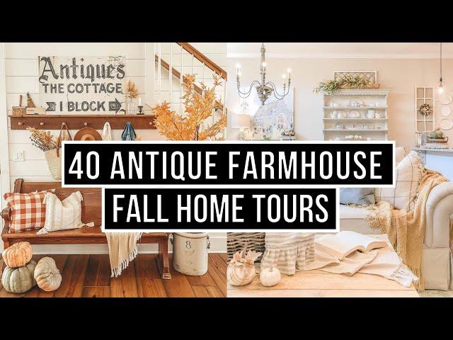 10 Hours of Fall Farmhouse Home Tours  Fall Home Inspiration 2022 *Music Only*