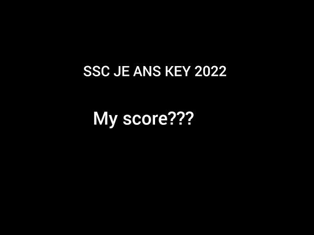 My score? #sscje2022