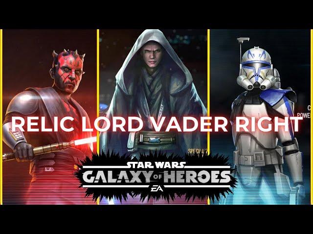 Roster Building: Galactic Legend prep: Lord Vader