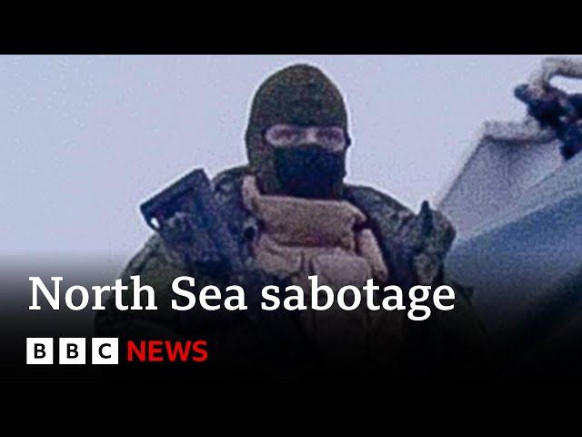 Russian ships accused of North Sea sabotage – BBC News